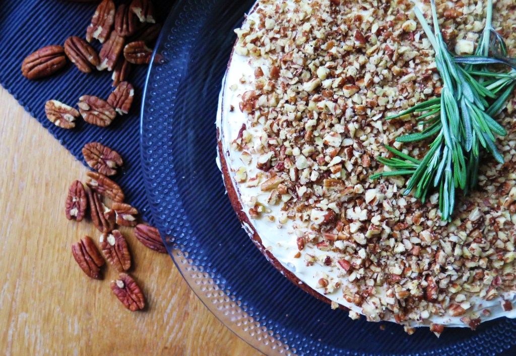 Pecan Pie Cake with Maple Bourbon&nbsp;Frosting