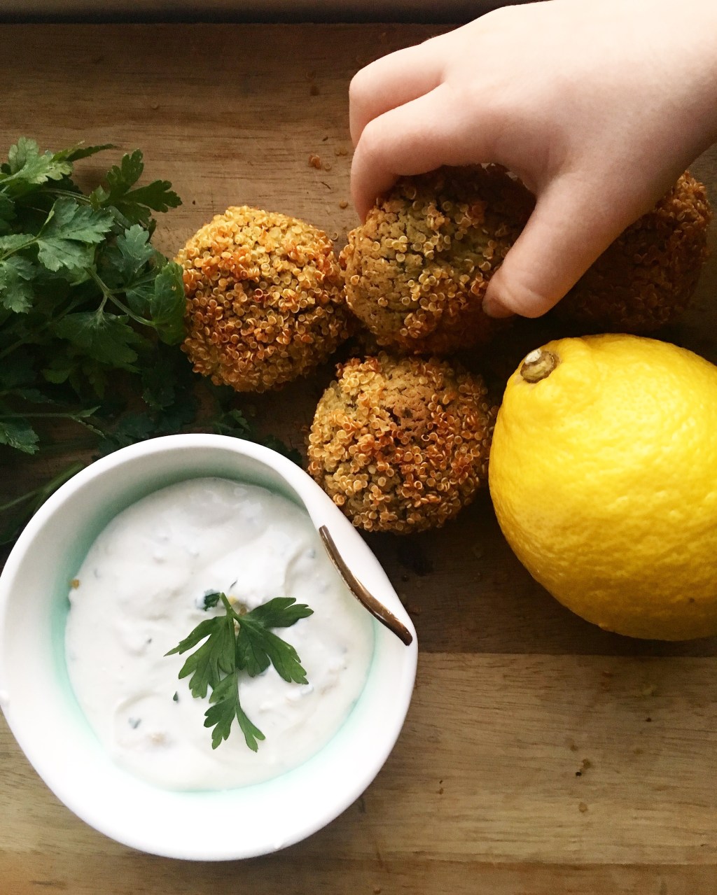 Crispy Quinoa Falafel