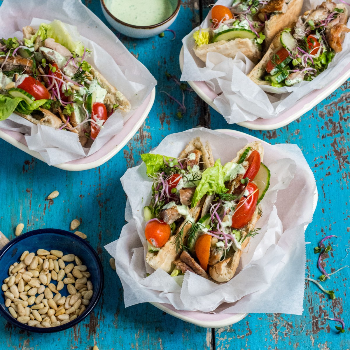 Grilled Chicken Gyros