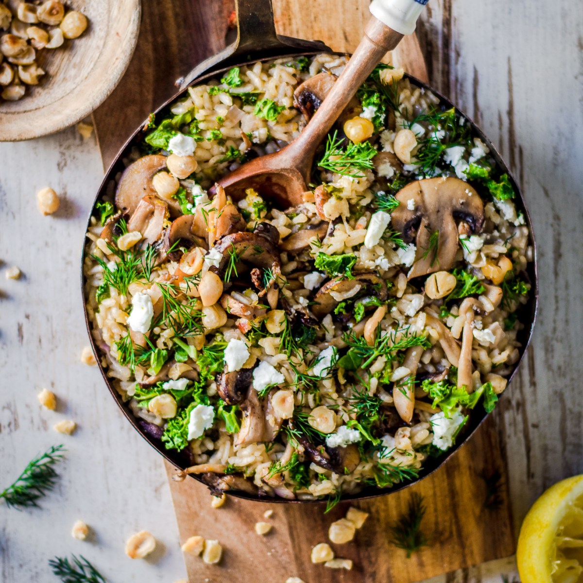 Kale & Mushroom&nbsp;Risotto