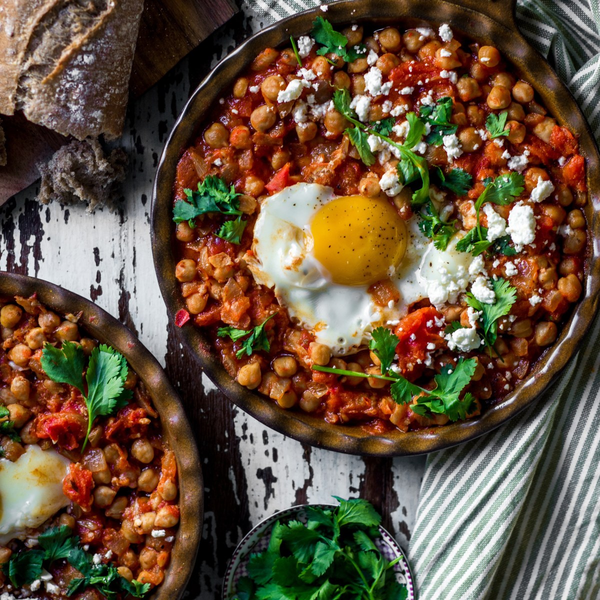 Harissa Shakshuka with&nbsp;Chickpeas
